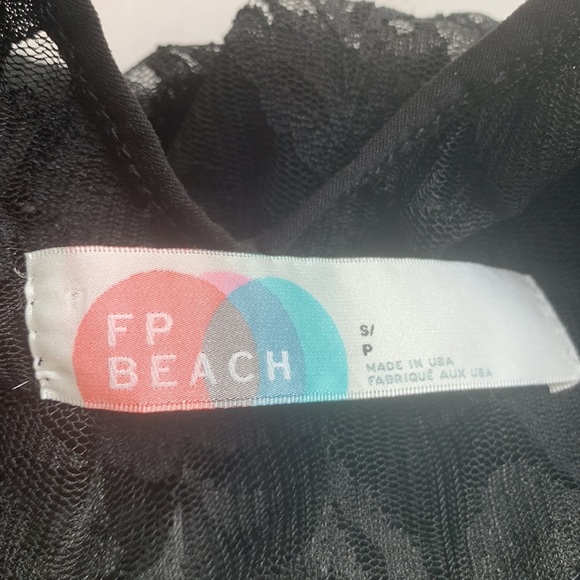 Free People Beach Black Lace Bodysuit Lingerie Top Cami Sexy Size Small - Picture 13 of 15